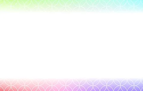 Background material: Illustration of pale rainbow gradation and Japanese Stock Illustration