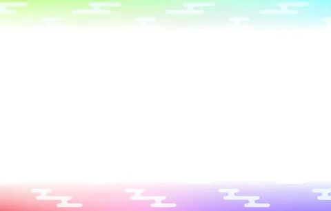Background material: Illustration of pale rainbow gradation and Japanese Stock Illustration