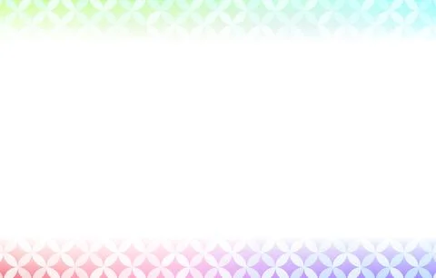 Background material: Illustration of pale rainbow gradation and Japanese 스톡 일러스트