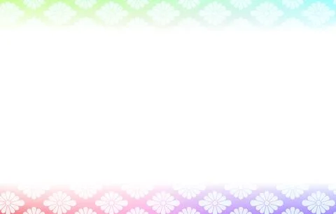 Background material: Illustration of pale rainbow gradation and Japanese Stock Illustration