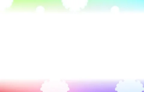 Background material: Illustration of pale rainbow gradation and Japanese 스톡 일러스트