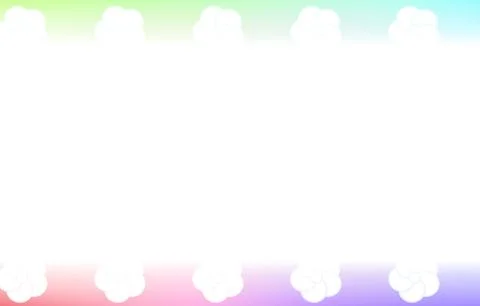 Background material: Illustration of pale rainbow gradation and Japanese Stock Illustration