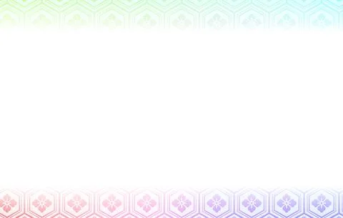Background material: Illustration of pale rainbow gradation and Japanese Stock Illustration