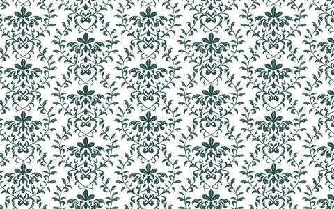 Background material, pattern, Islamic damask pattern Stock Illustration