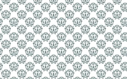 Background material, pattern, Islamic damask pattern Stock Illustration