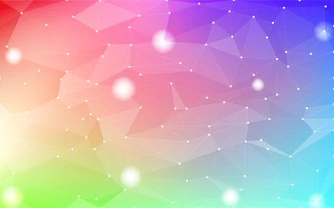 Background material, polygon-like rainbow gradient Stock Illustration