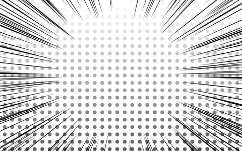 Background material: Pop dot pattern with concentrated lines and gradation Ilustración de archivo