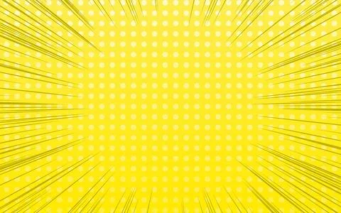 Background material: Pop dot pattern with concentrated lines and gradation Stock Illustration