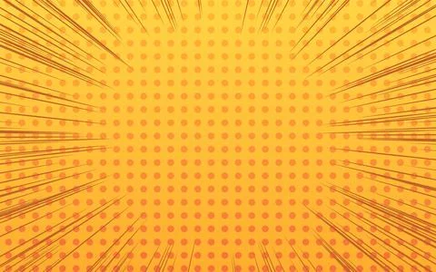 Background material: Pop dot pattern with concentrated lines and gradation Stock Illustration