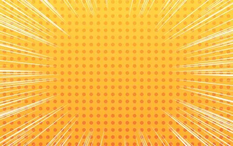 Background material: Pop dot pattern with concentrated lines and gradation Stock Illustration