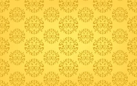 Background material, seamless pattern, Islamic damask pattern Stock Illustration