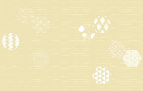 Background material: Vector illustration of traditional Japanese patterns 스톡 일러스트