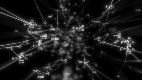 Background with math formulas for your projects. Math calculations or formulas Stock Footage 113465672