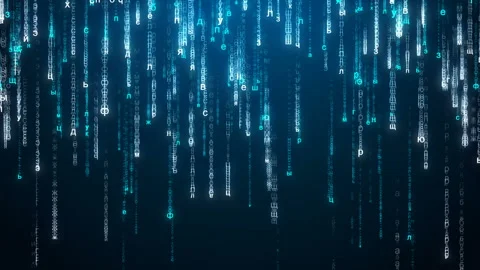 The background matrices of letters. Matrix of the Russian alphabet. Stock Footage 96992943
