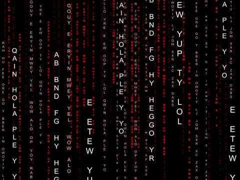 Background matrix meaning high tech and high-tech Stock Illustration