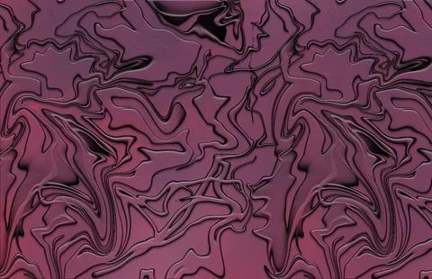 Background of melted, twisted violet coloured shiny fabric Stock Illustration