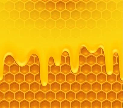 Background of melting honey イラスト素材