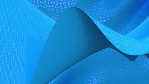 Background of mesh waves blue Stock Footage 71952481
