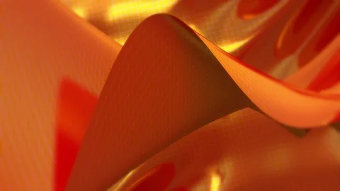 Background of mesh waves orange with soft edges Stock Footage 72106932