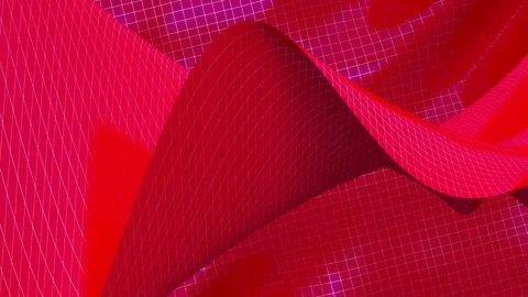 Background of mesh waves red Stock Footage 72010950