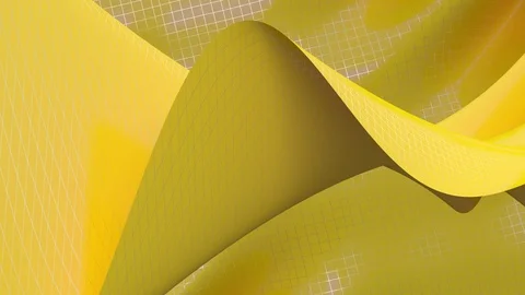 Background of mesh waves yellow Stock Footage 72106496