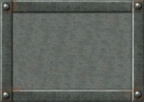 Background - metal plates with rivets Stock Illustration