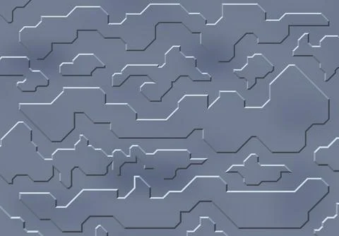 Background with metallic panels texture, wires and circuit. Spaceship hull wall Stock Illustration