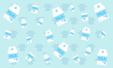 The background of the milk container which is placed at random.  Stock Illustration