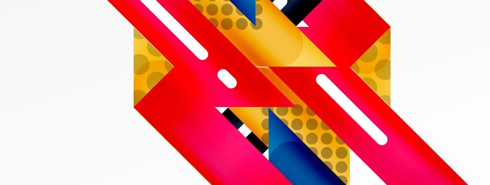 Background minimal geometric composition. Lines design vector illustration for Illustrazione stock