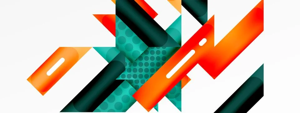 Background minimal geometric composition. Lines design vector illustration for Illustrazione stock