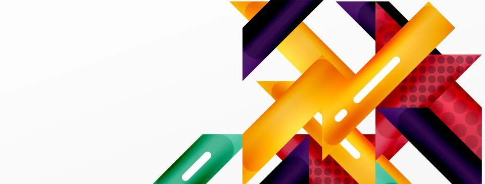 Background minimal geometric composition. Lines design vector illustration for Illustrazione stock