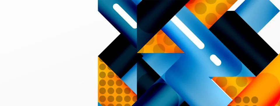 Background minimal geometric composition. Lines design vector illustration for Illustrazione stock