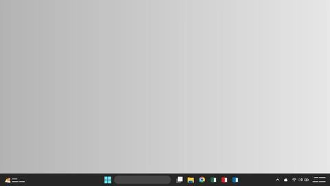 Background Minimalist Desktop Interface With Taskbar and Application Icons Illustrazione stock