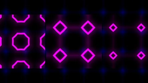 Background mirror abstract motion lines, screen music mapping. VJ night club Stock Footage 128221417