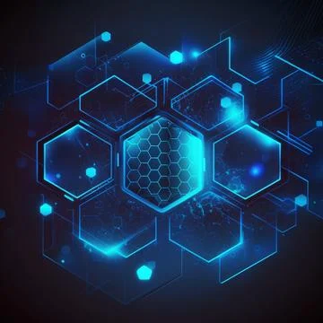 Background modern geometric technology Illustrazione stock