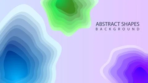 Background with modern gradient abstract shapes elements. Colorful abstract Stock Illustration