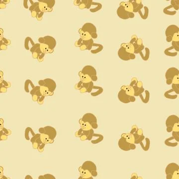Background of the monkeys Stock Illustration