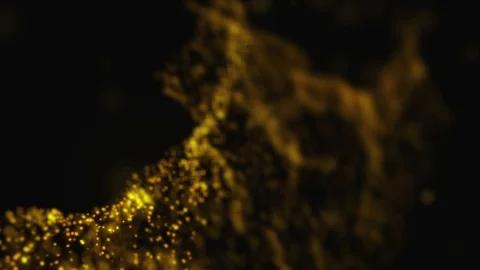 Background motion abstract of particle rotate. Stock Footage 88280206