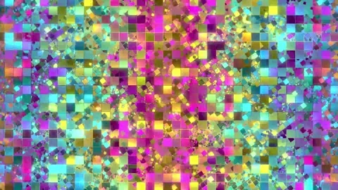 Background Motion Animation 3D Rotating Squares. 4K Video stock 296214414