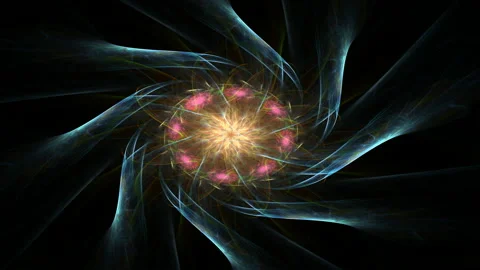 Background motion with fractal design. Video stock 155725261