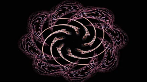 Background motion with fractal design. Video stock 155725685