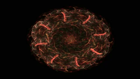Background motion with fractal design. Stock Footage 238396580