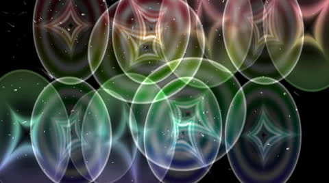 Background with motion glowing circles Stock Footage 22660056