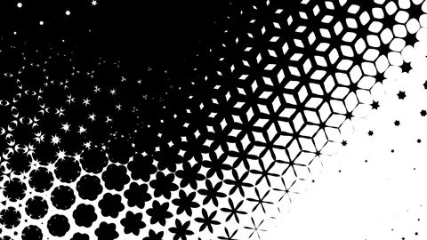 Background motion graphic pattern, black and white Stock Footage 108511809