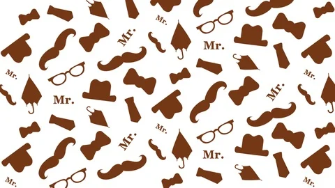 Background motion graphic pattern, Fathers Day concept Stock Footage 108511731