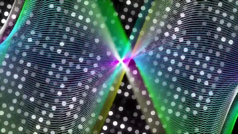 Background  Motion Graphics Animated Purple Green White Particle Moving Back 스톡 동영상 183232982