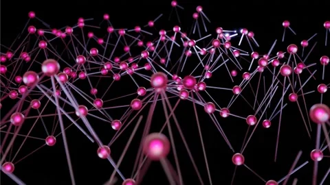 Background motion picture material of image that networks connects Stock Footage 172119386