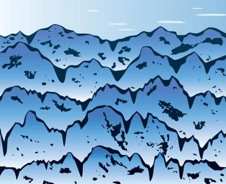 Background of mountains Stock Illustration