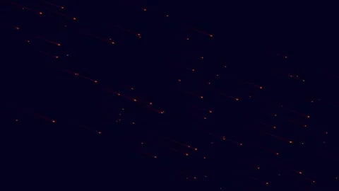 Background with movement of golden particles on black background, award cere Stock Footage 283353740