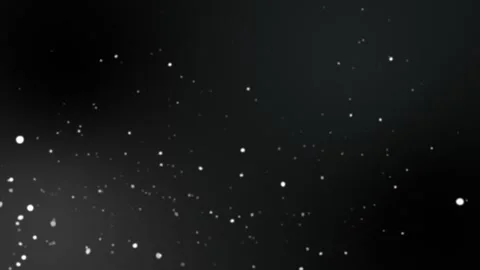 Background with movement of white particles on black background Stock Footage 268000847